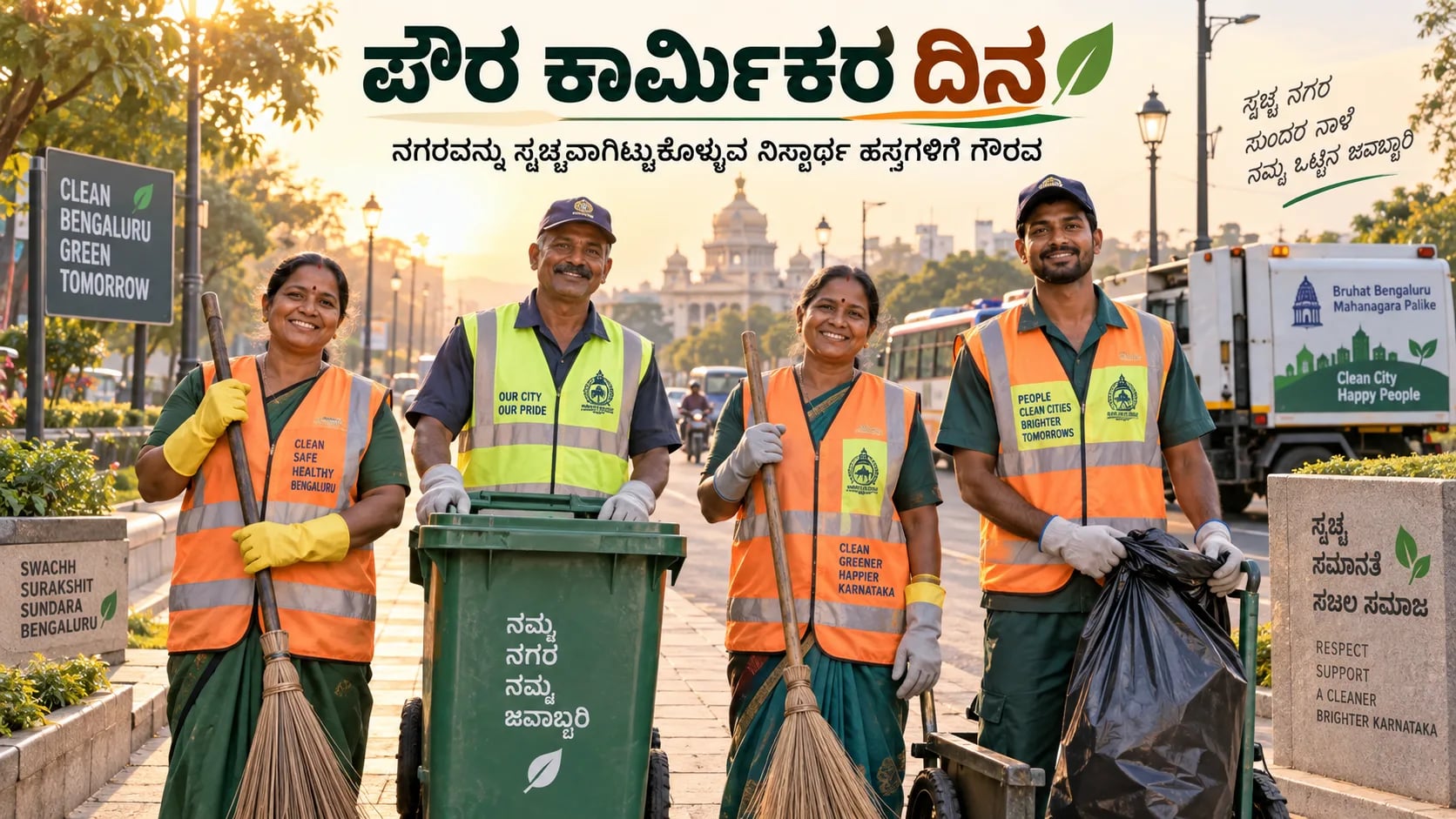 ಪೌರ ಕಾರ್ಮಿಕರ ದಿನ: ಸ್ವಚ್ಛ ನಗರದ ಹಿಂದಿರುವ ನಿಸ್ವಾರ್ಥ ಸೇವೆಗೆ ಗೌರವ